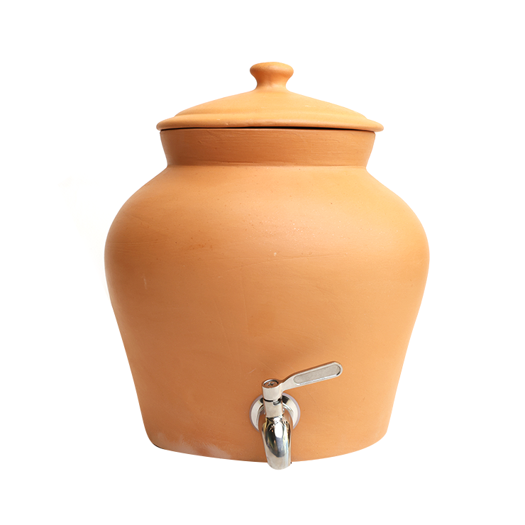 Terrapura – Terracotta Water Dispenser Matka with Tap (8L) | ARK Naturals