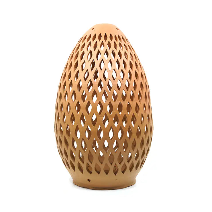 NoorNook Woven Dome Terracotta Lantern