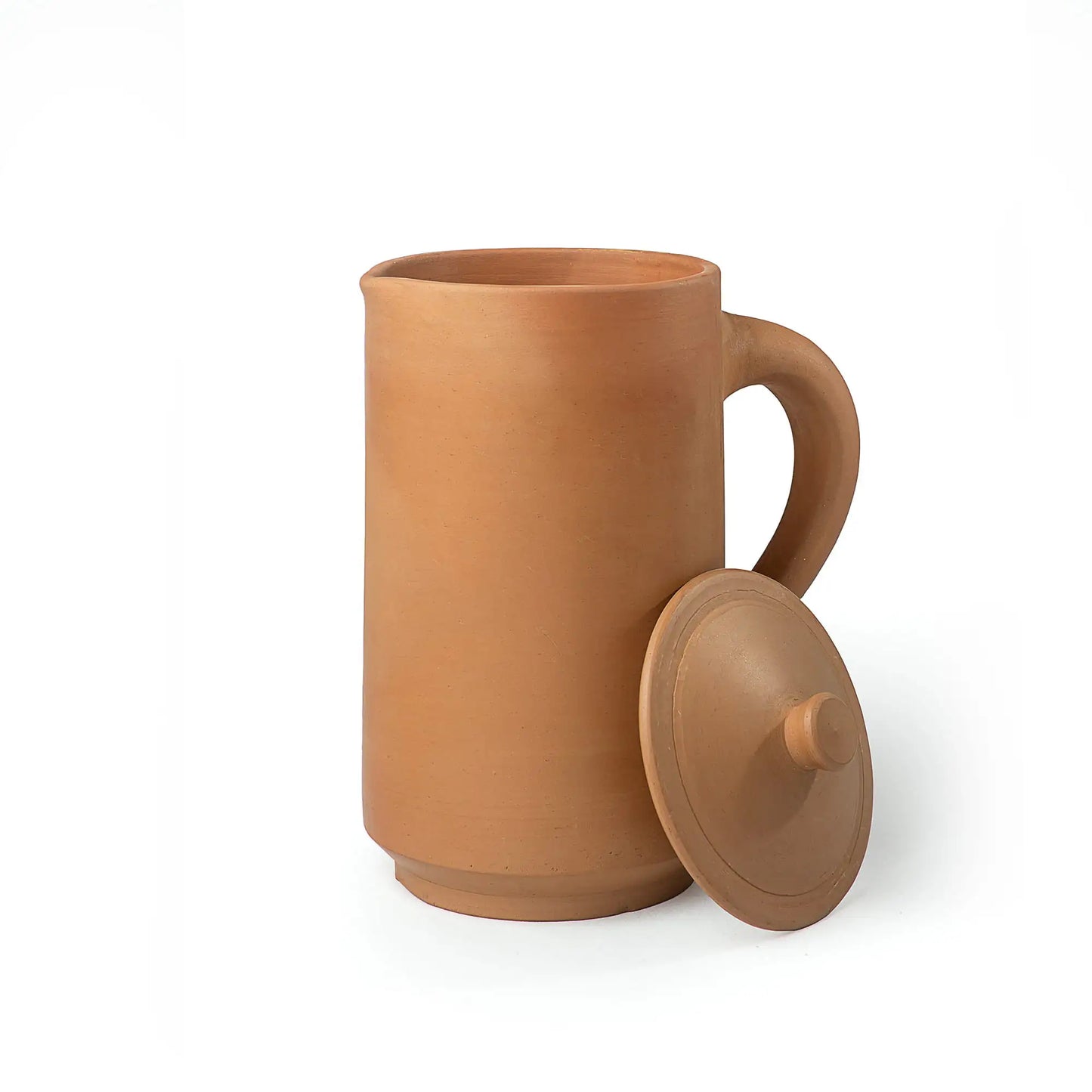 Crimson Noir Handmade Terracotta Jug with Lid – 1.5 Liters | ARK Naturals