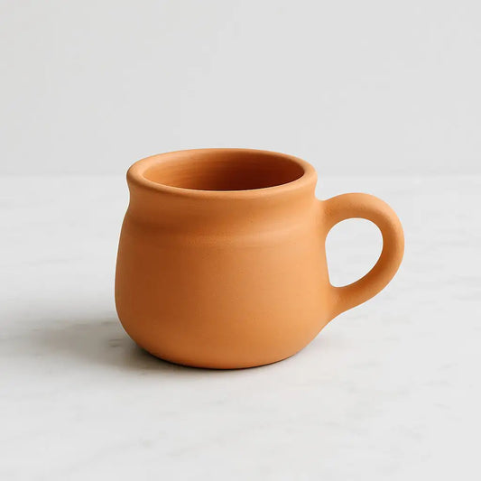 Handmade Terracotta Coffee Mug with Handle (220ml) | ARK Naturals