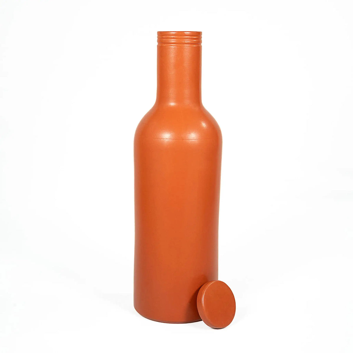 Terra Majlis 1200 ml terracotta water bottle with removable clay lid