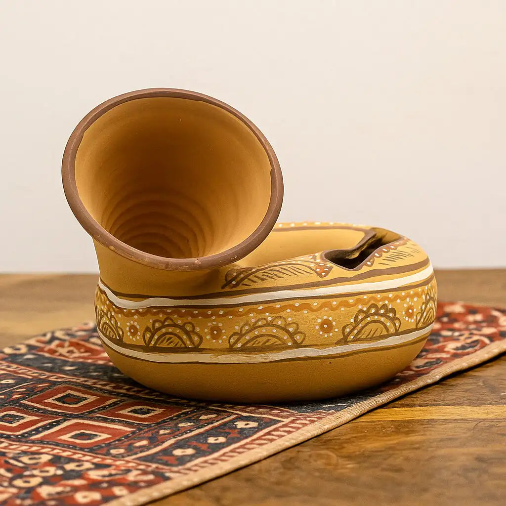 NirvanaNiche Harappan Terracotta Gramophone Phone Amplifier