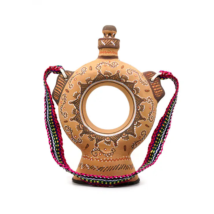 NirvanaNiche Harappan Heritage Terracotta Bottle – 300 ml