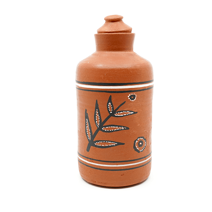 Earthen Clay Small Bottles with Stopper 250 ml | Dhaaro Vibes