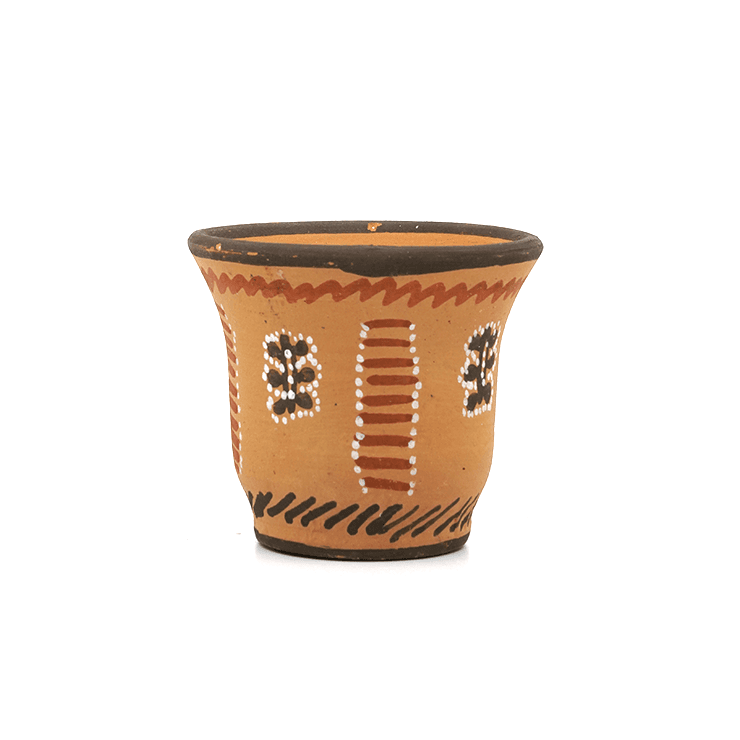 Handmade Clay Small Cute Glass 70 ml | Nirvana Niche