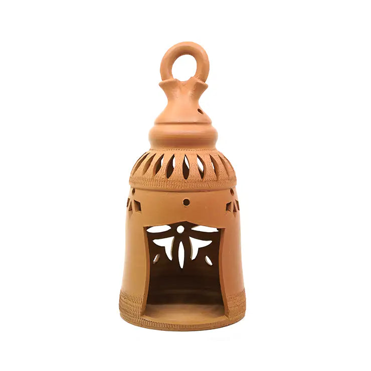 NoorNook Arch Cutwork Terracotta Lantern