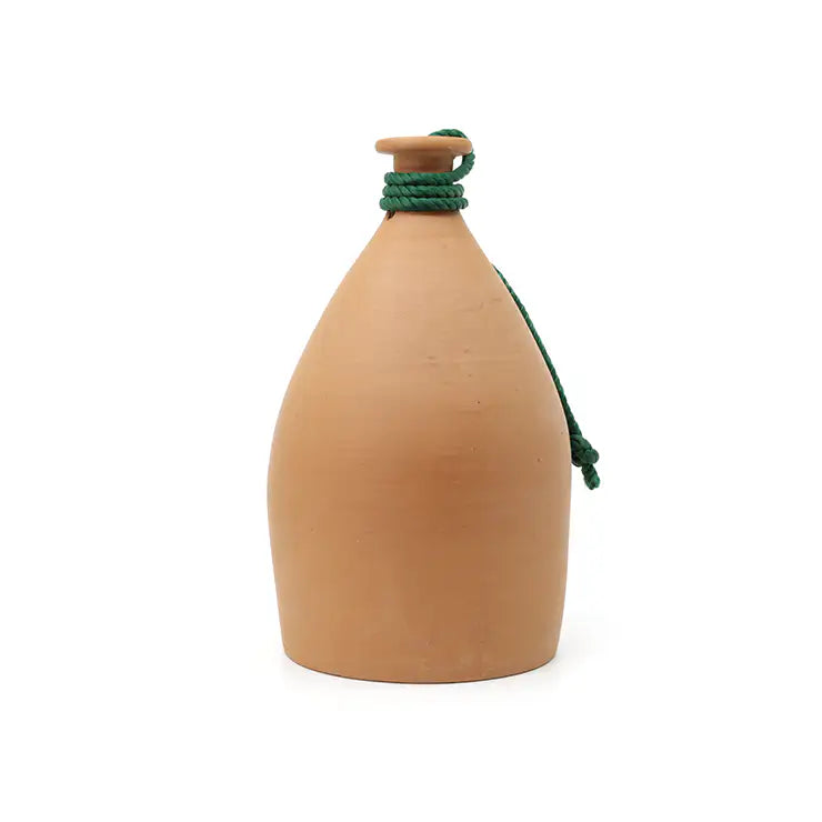 Elara smooth terracotta hanging lamp shade above dining table