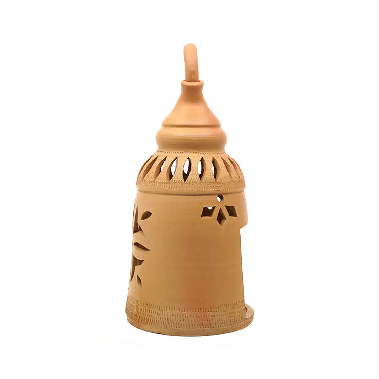 NoorNook Arch Cutwork Terracotta Lantern