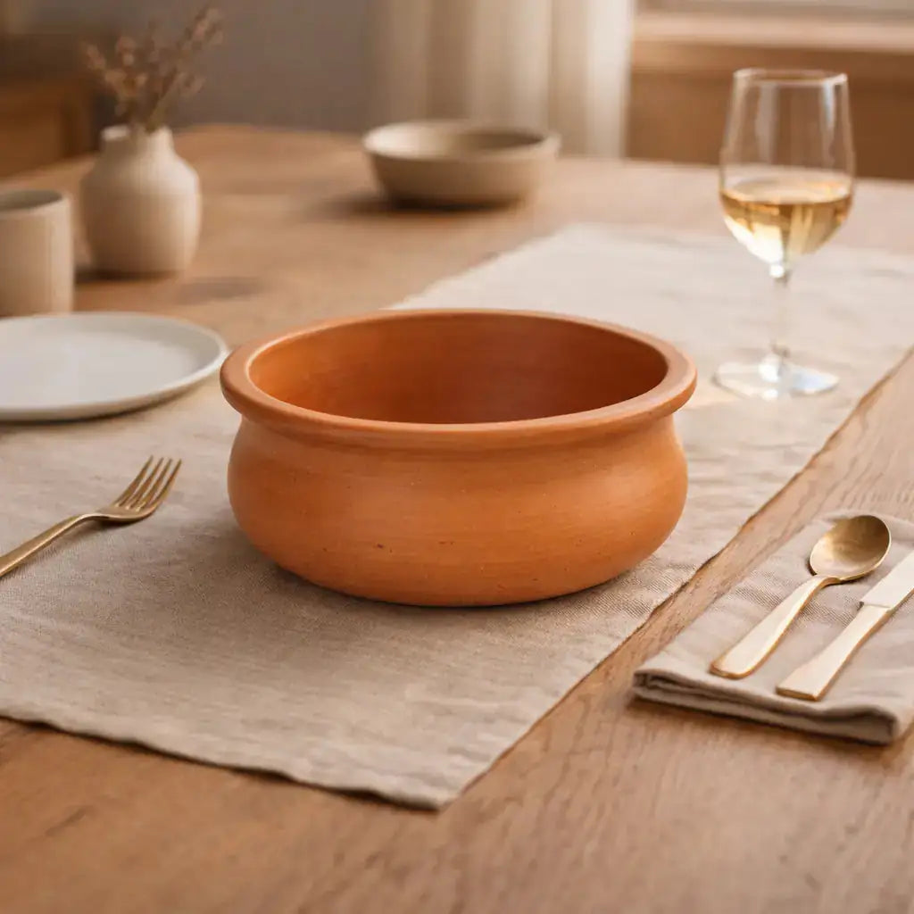 Handmade Terracotta Serving Handi – 750 ml