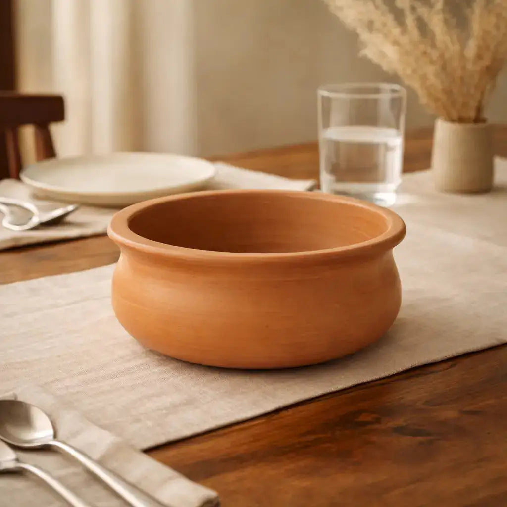 Handmade Terracotta Serving Handi – 750 ml