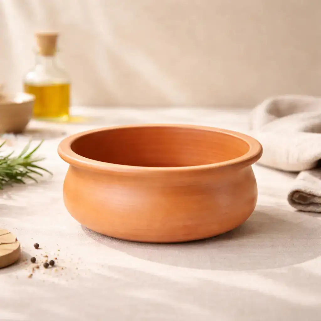 Handmade Terracotta Serving Handi – 750 ml