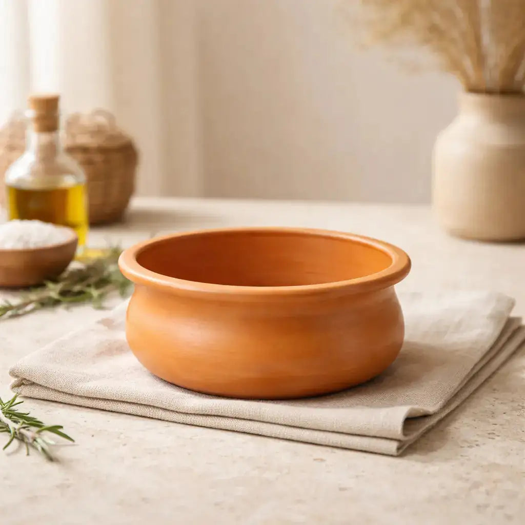 Handmade Terracotta Serving Handi – 750 ml