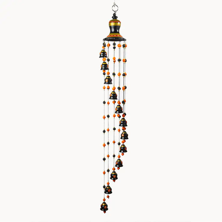 Round terracotta hanging decor for balcony and patio styling