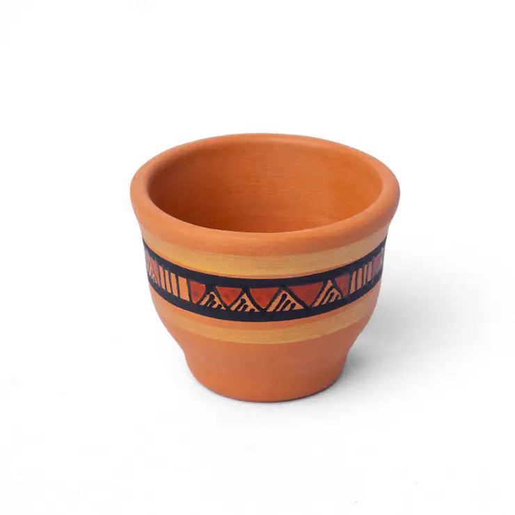 Maison Terracotta: Handmade Terracotta Kawah Cups – Plain / Hand Painted