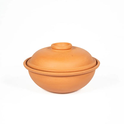 Maison Terracotta 3300 ml terracotta cooking pot with matching handmade clay lid