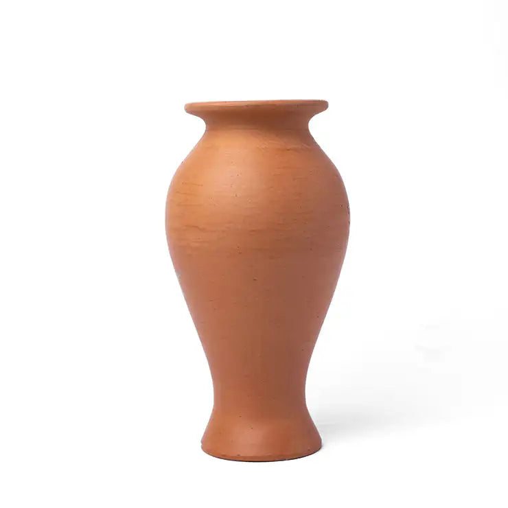 ClayNest Handmade Terracotta Vase (24cm) – Natural Clay Decor Vase