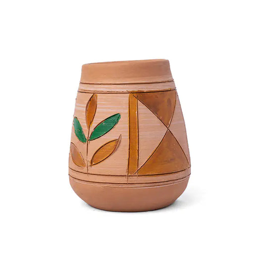 ClayNest Handmade Terracotta Pen Stand / Desk Organizer