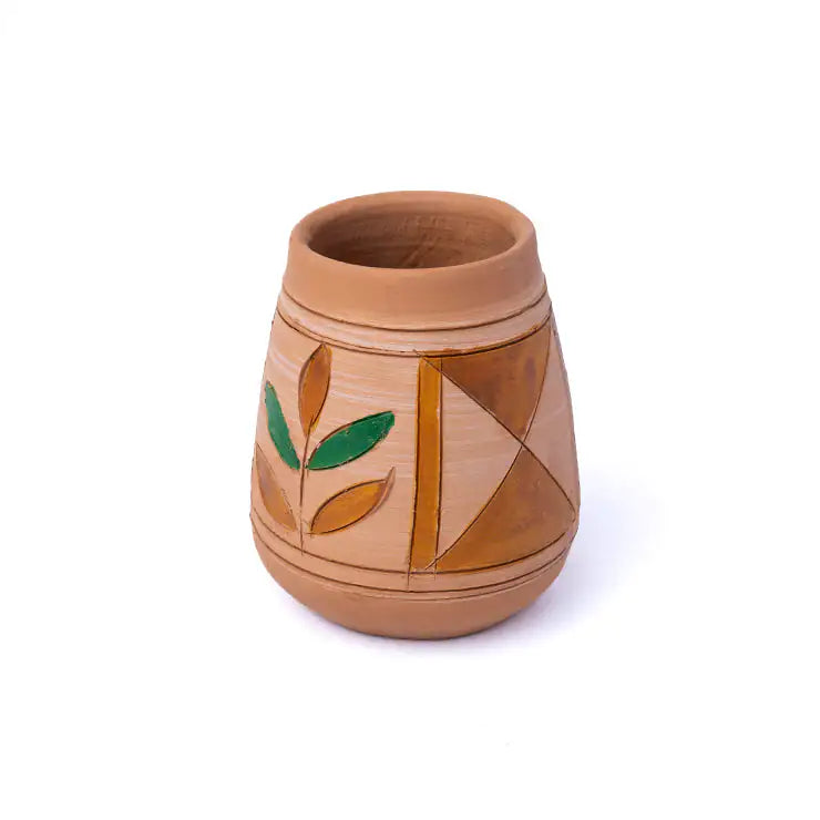 حامل أقلام مصنوع يدويًا من الطين المحروق من ClayNest / منظم مكتبي