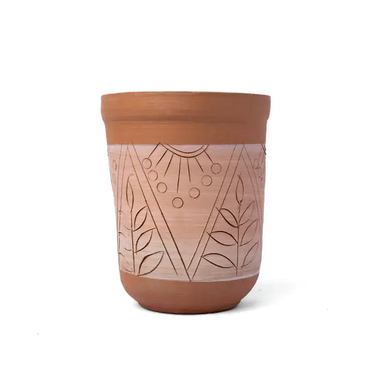ClayNest Meadow Etch Planter – 17.5cm