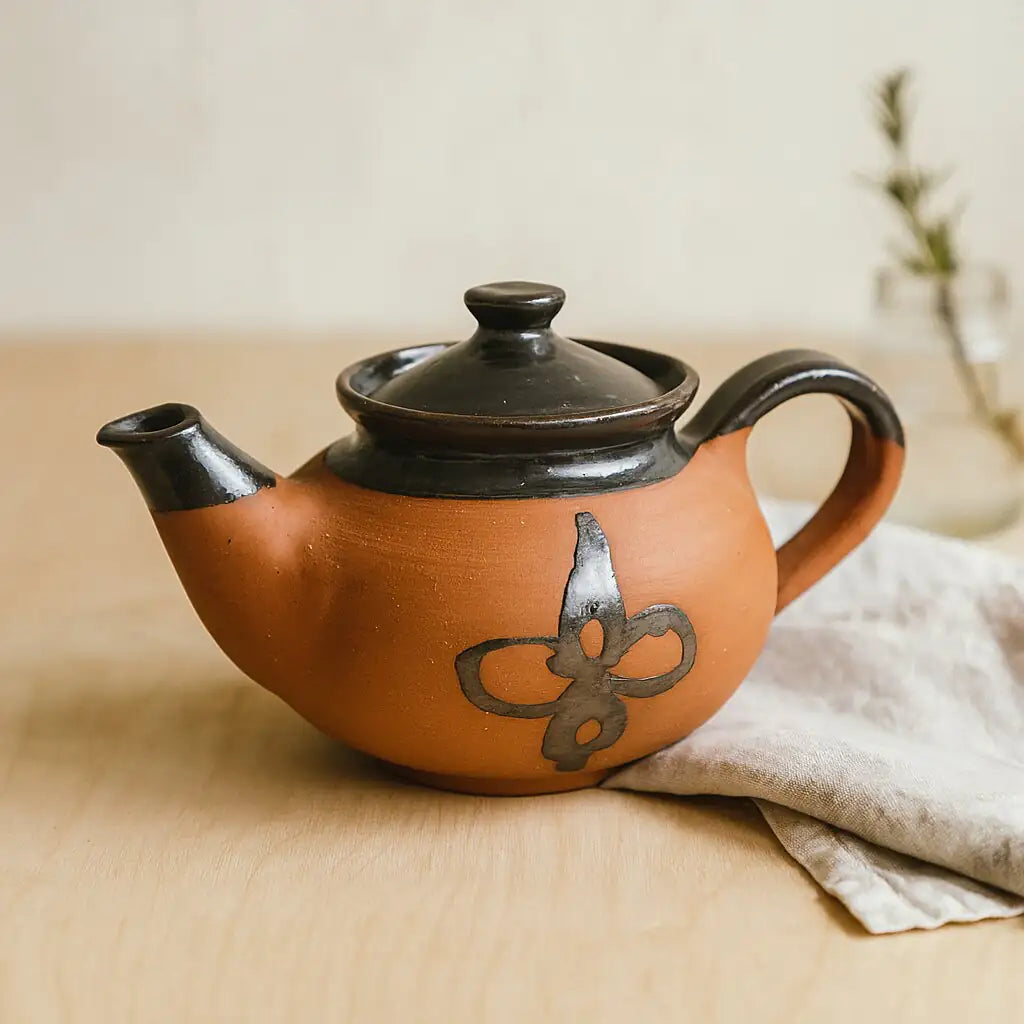 Dirtique Handmade Terracotta Kettle – 650ml | Glazed
