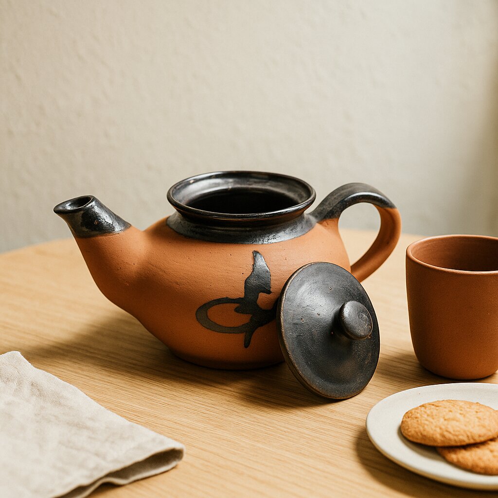 Dirtique Handmade Terracotta Kettle – 650ml | Glazed