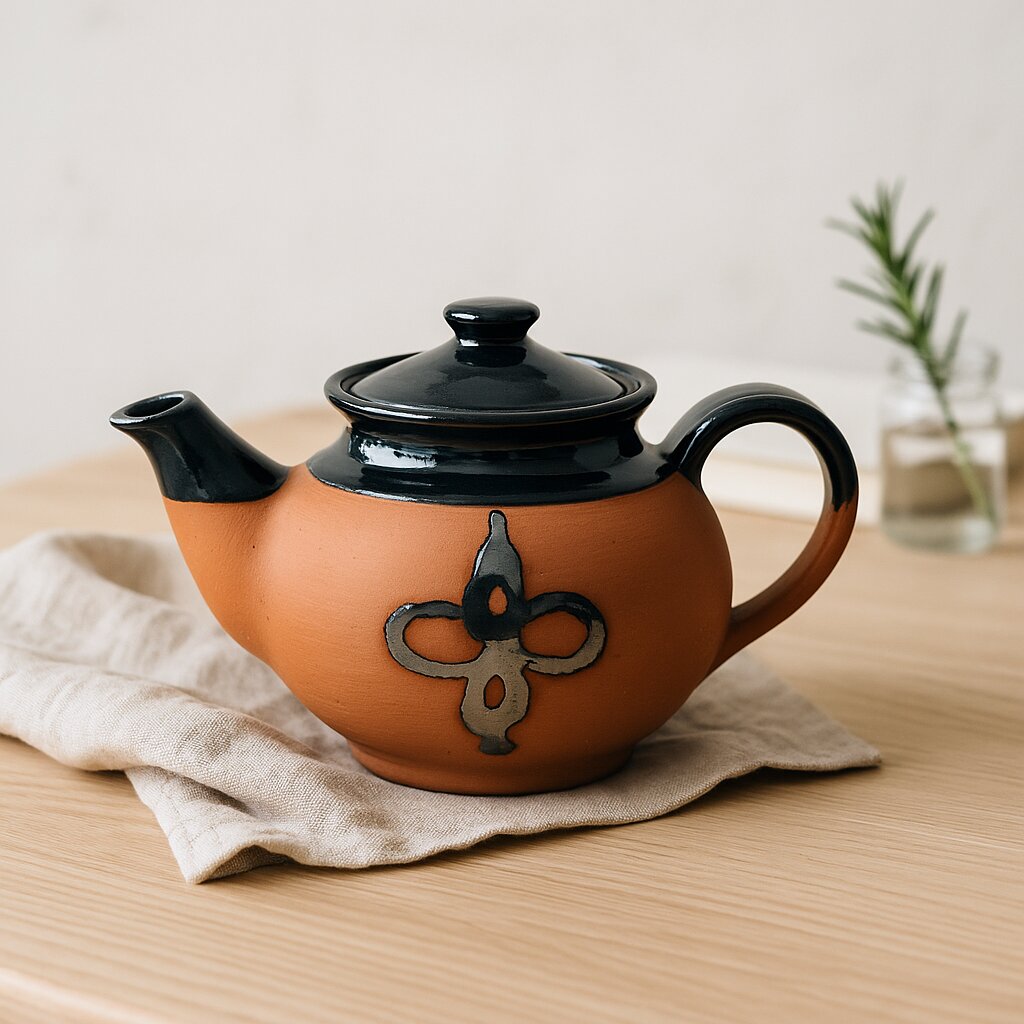 Dirtique Handmade Terracotta Kettle – 650ml | Glazed