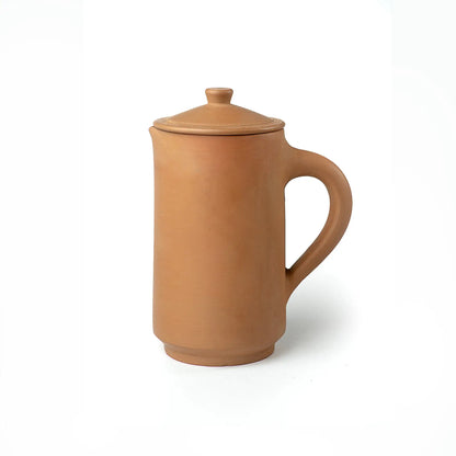 Crimson Noir Handmade Terracotta Jug with Lid – 1.5 Liters | ARK Naturals
