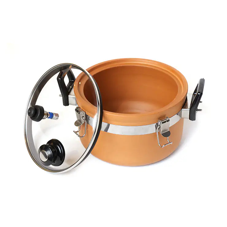 Terrapura Handmade Terracotta Cooker with Lid – 3L