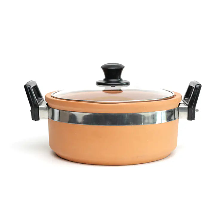 Terrapura Handmade Terracotta Cookware Pot with Lid – 2L / 4L