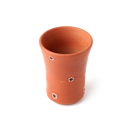 DhaaroVibes Terracotta Tumbler Set (250ml) – Set of 2 | ARK Naturals