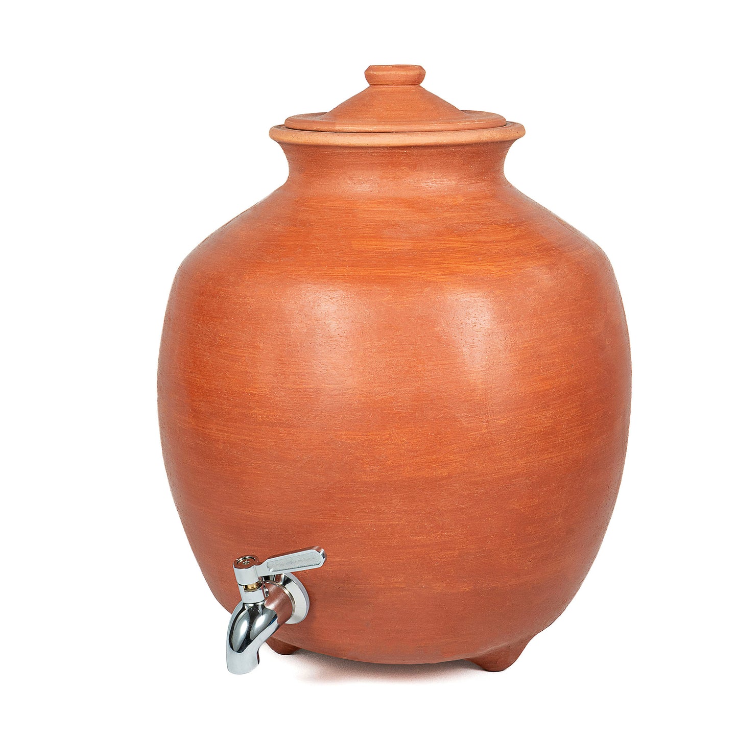 Natural terracotta matka with stainless steel tap 9L by ARK Naturals
