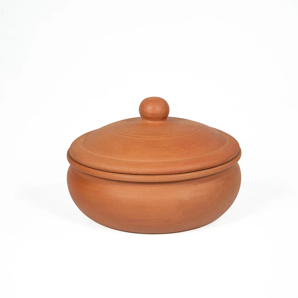 Handmade 2.5 litre terracotta handi for biryani and curries