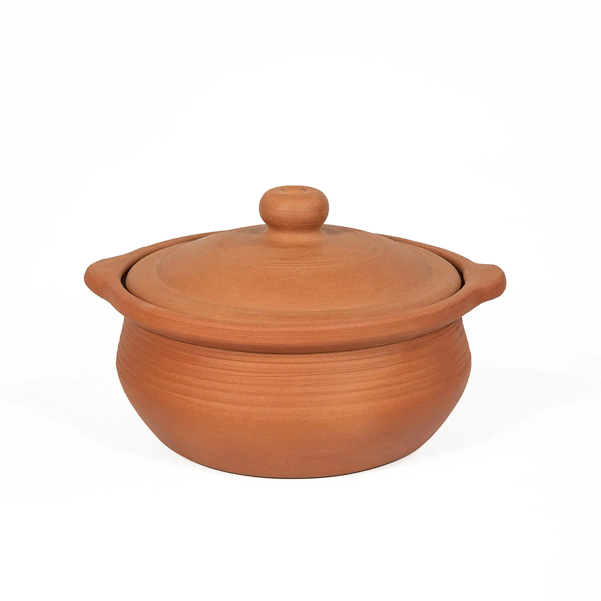 Handmade terracotta pot for curry rice and slow cooking