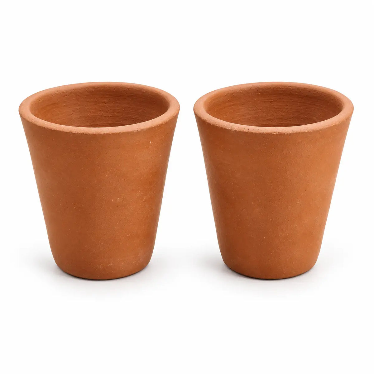 Terra Aseel terracotta drinking glasses set of 2 front view