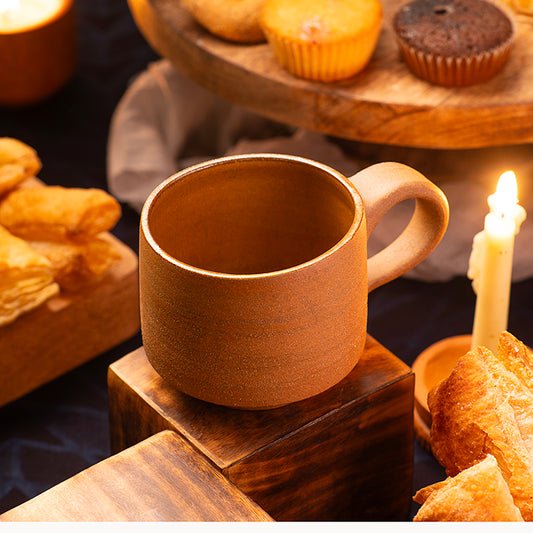 Terra Earthcore 200ml Handmade Clay Mug | Rustic Terracotta Coffee & Tea Cup