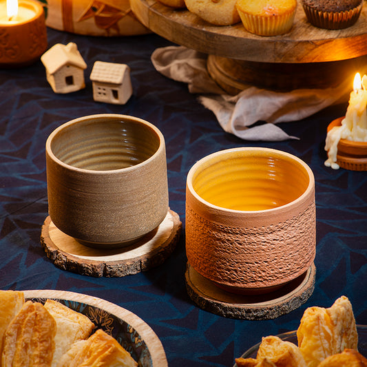 Terra Earthcore Handmade Terracotta Glass (300ml) – 2 Variants | ARK Naturals