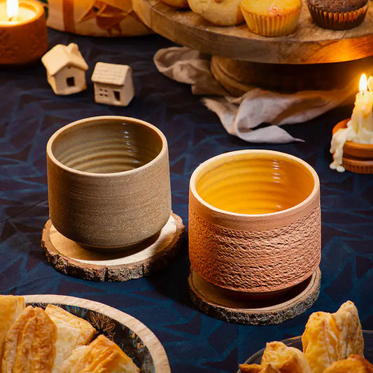 Terra Earthcore Handmade Terracotta Glass (300ml) – 2 Variants | ARK Naturals