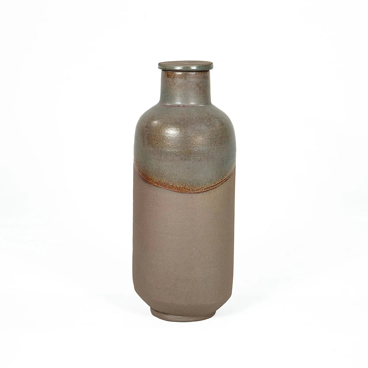 Terra Earthcore premium terracotta water bottle 1000 ml with glazed finish and clay lid