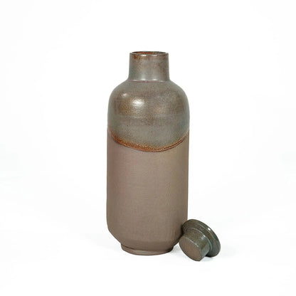 Terra Earthcore premium handmade terracotta water bottle 1000 ml with clay lid