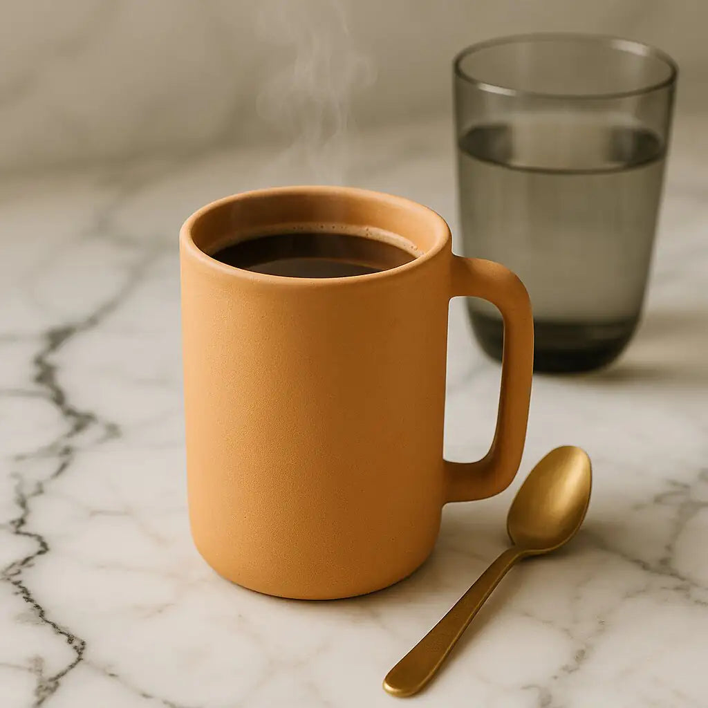 Handmade Terracotta Coffee Mug with Handle (500ml) | ARK Naturals