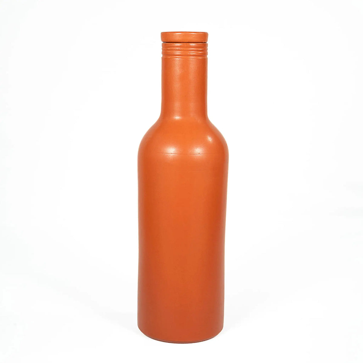 1200 ml natural clay water bottle with resting terracotta lid by ARK Naturals