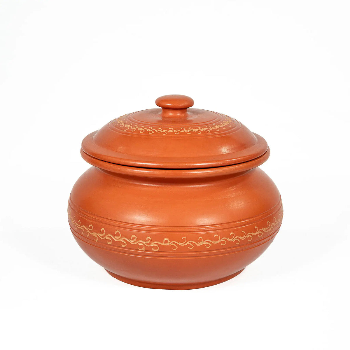 2000 ml Terra Majlis terracotta serving pot with lid