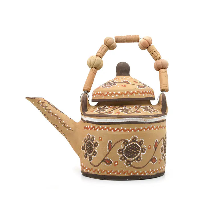 NirvanaNiche Heritage Terracotta Kettle 500 ml