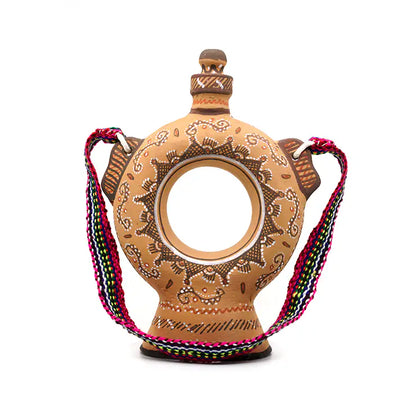 NirvanaNiche Harappan Heritage Terracotta Bottle – 300 ml