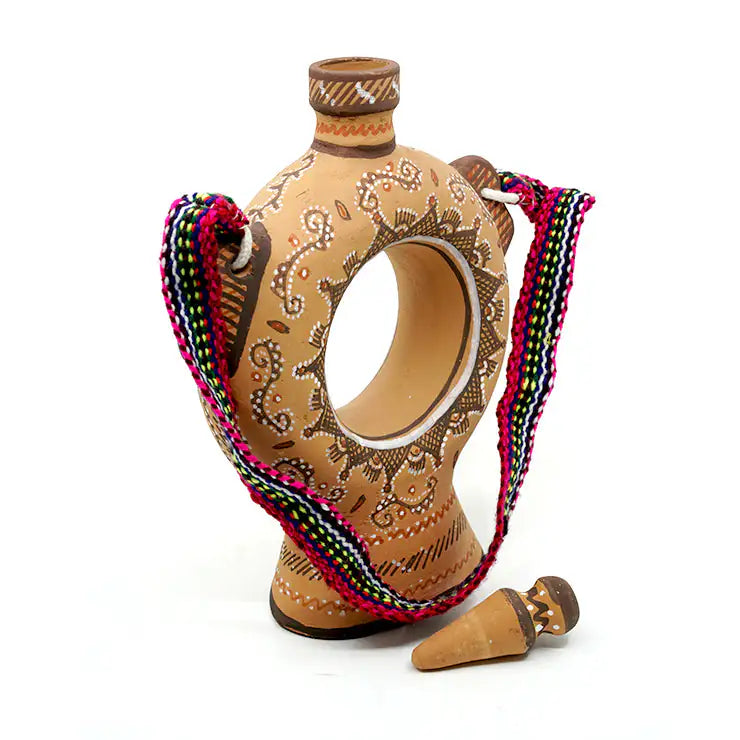 NirvanaNiche Harappan Heritage Terracotta Bottle – 300 ml