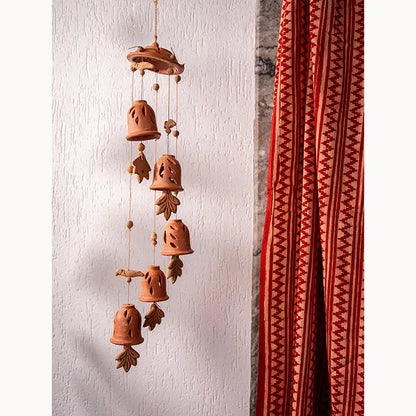 ClayRootz Handmade Terracotta Wind Chimes (4 Styles)