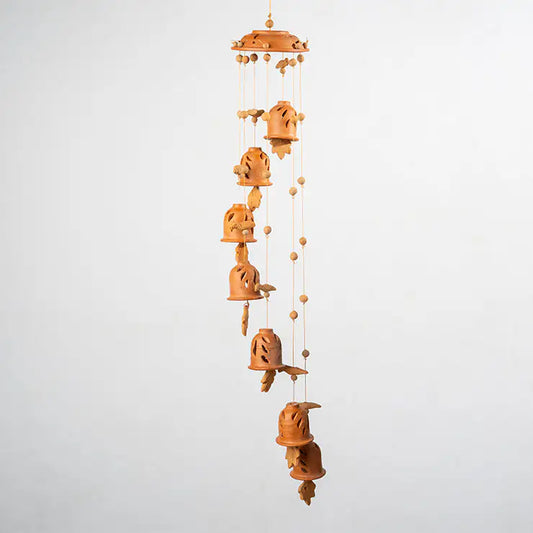ClayRootz Handmade Terracotta Wind Chimes (4 Styles)