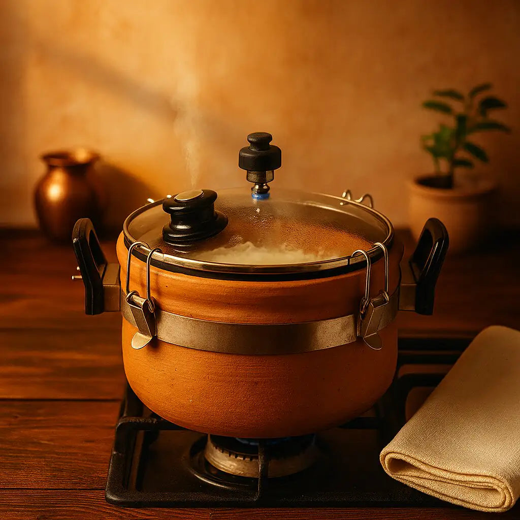 Terrapura Handmade Terracotta Cooker with Lid – 3L