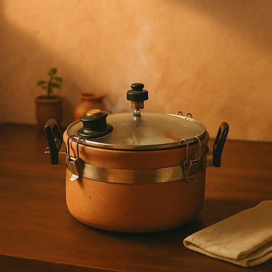 Terrapura Handmade Terracotta Cooker with Lid – 3L