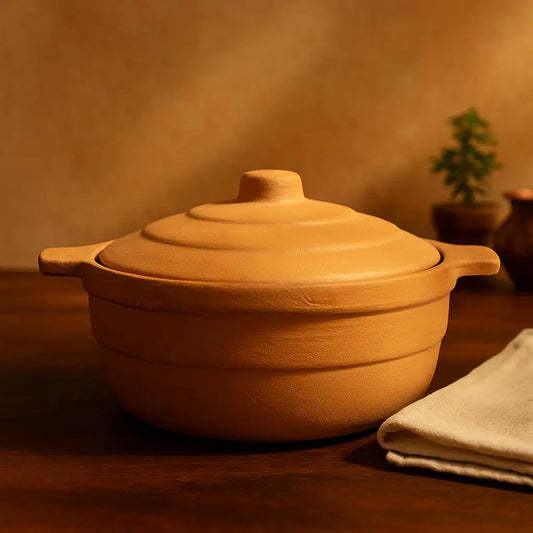 Terrapura: Handmade Terracotta Cooking Pot with Lid